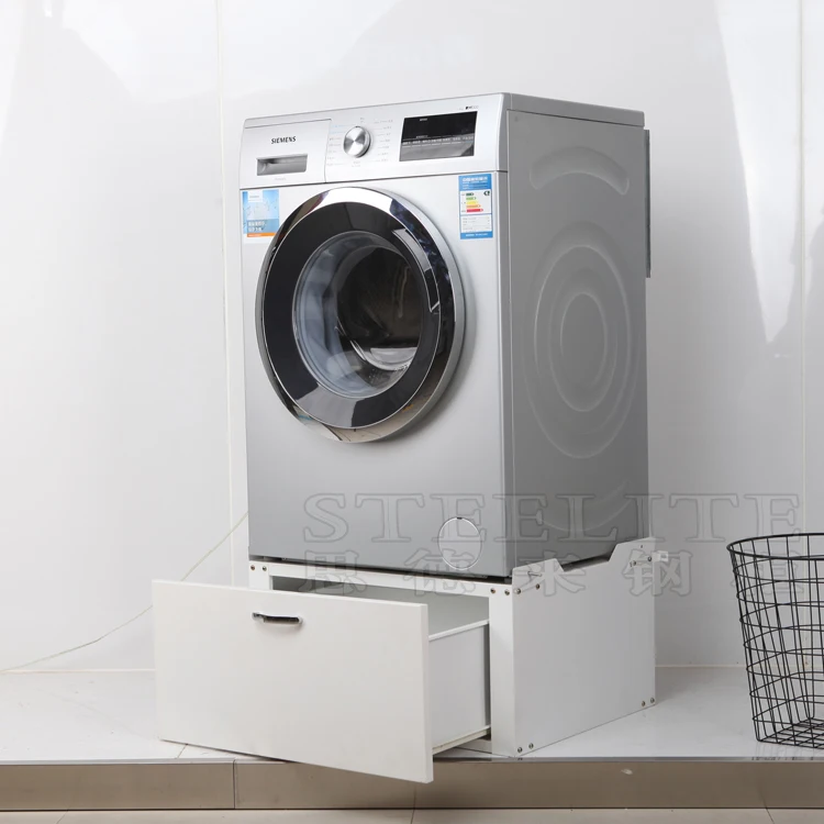 White Universal Appliance wash closet pedestal for Washing Machine kit