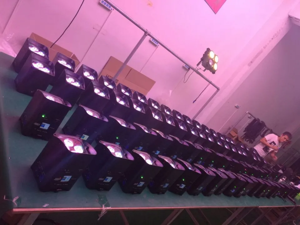 battery led light 6x18w rgbwa uv 6in1 Wifi Wireless DMX battery operated led uplight