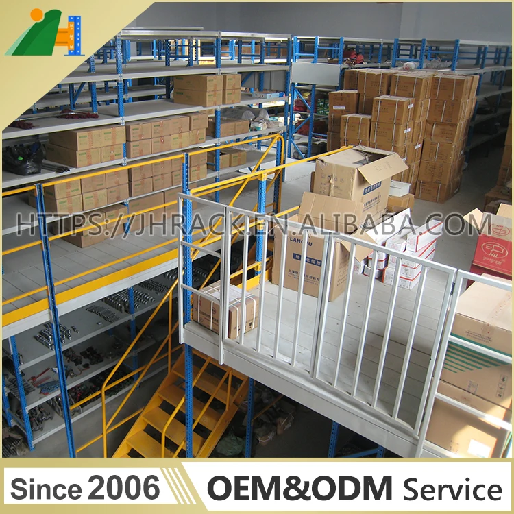 Factory hot sale multi-tier racking with stairs