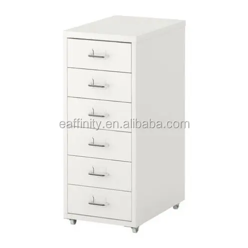 KS-FC06 movable 6 drawer metal file cabinet