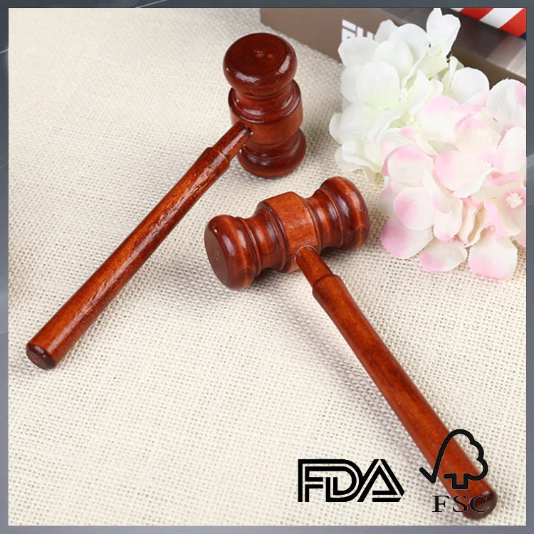 custom natural wood hammer wooden law mallet wood gavel