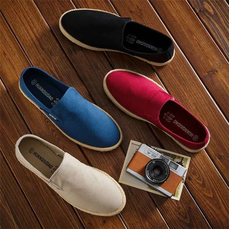 2020 Canvas shoes hot sale men OEM vulcanized shoes casual flat shoes