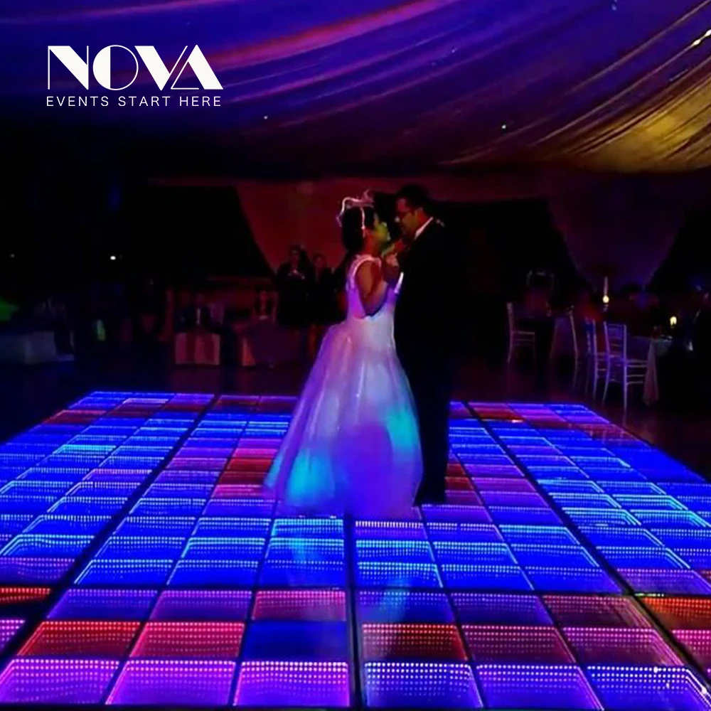 NOVA New Products Led 3d Optical Illusions Led Mirror Led Dance Floor/dance Floor