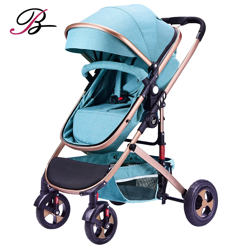 Promotion Luxury high landscape baby carrier/high view golden tube baby pram/big space 3 in 1 baby stroller for baby,