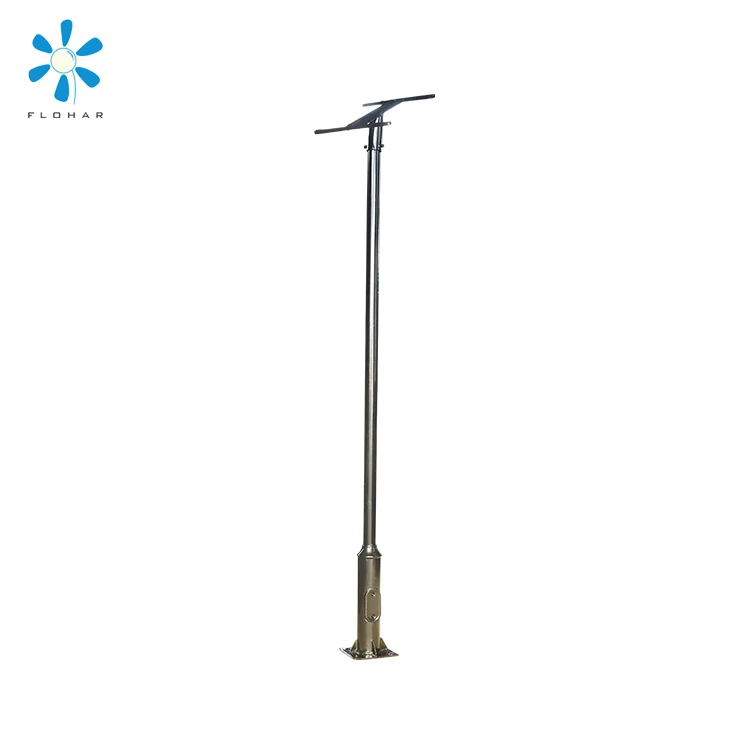 6m/8m led galvanized street lighting pole 8m