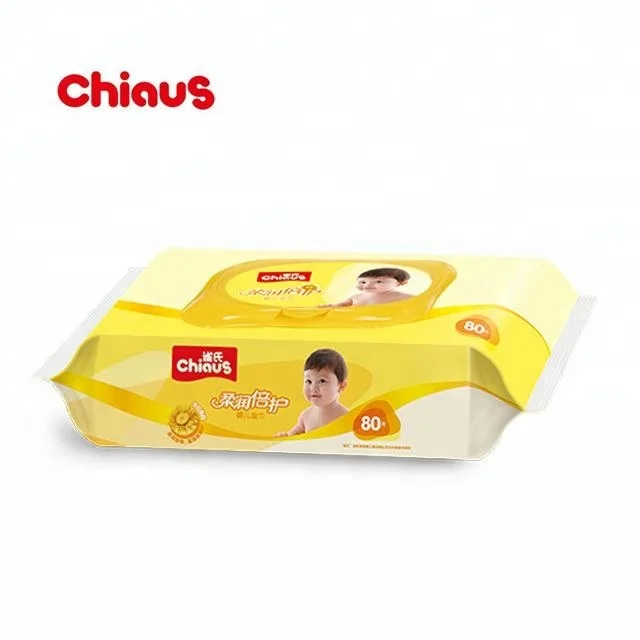 Soft wet napkin and skin use breathable organic baby wet tissues in China