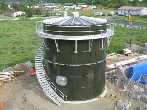 BSL enameled  steel bolted tank for biogas project