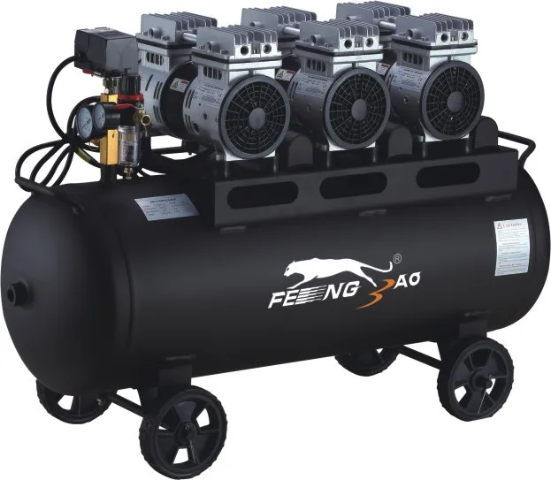High Pressure Air Brush Compressor Machine 3Hp 230V Kompressores Silent Medical Oilless Air Compressor
