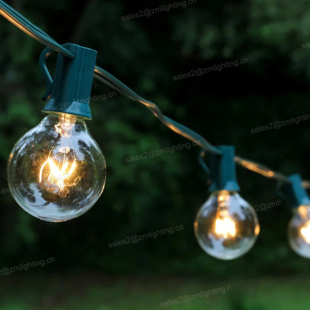outdoor Christmas Lights fairy Globe Connectable Festoon party wedding garden Ball string light