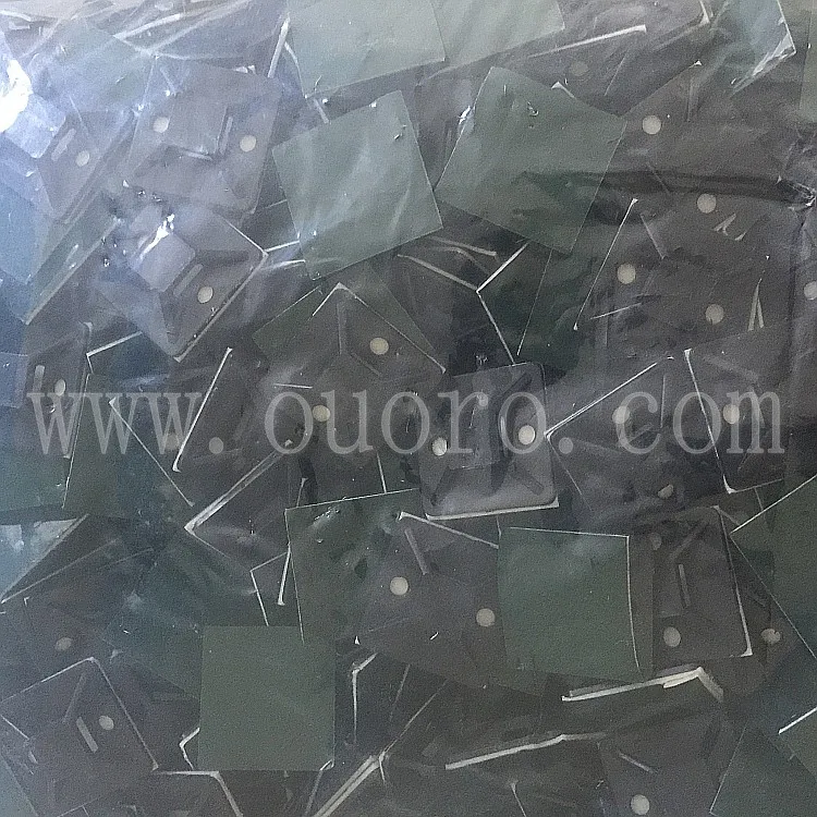 20*20 зеленый клей, черный пластиковый самоклеящийся держатель кабеля nylon6