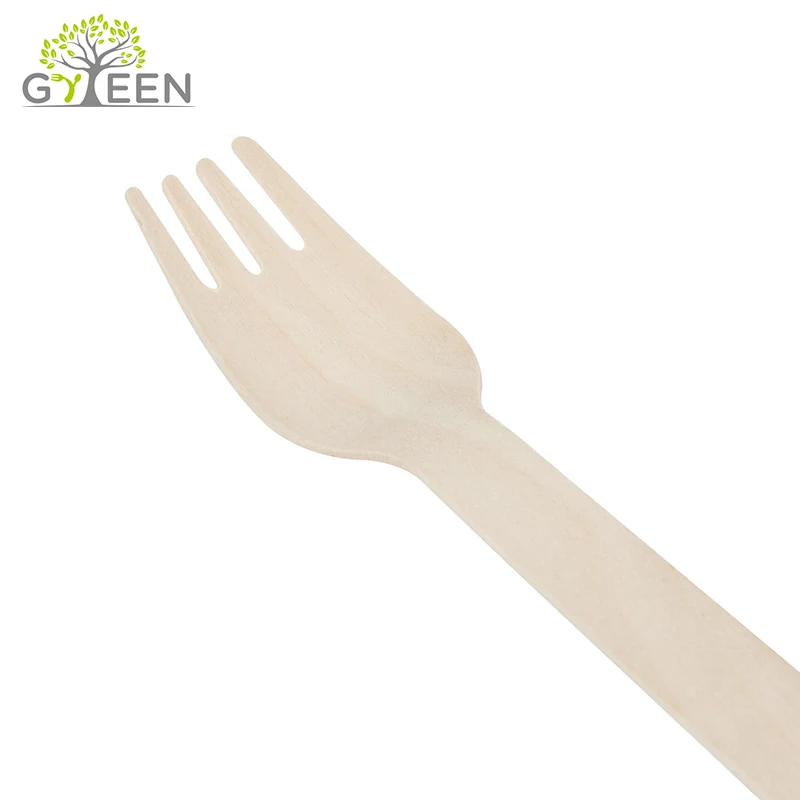 Eco-friendly Wood Cutlery Disposable Spoon Knife And Fork Set