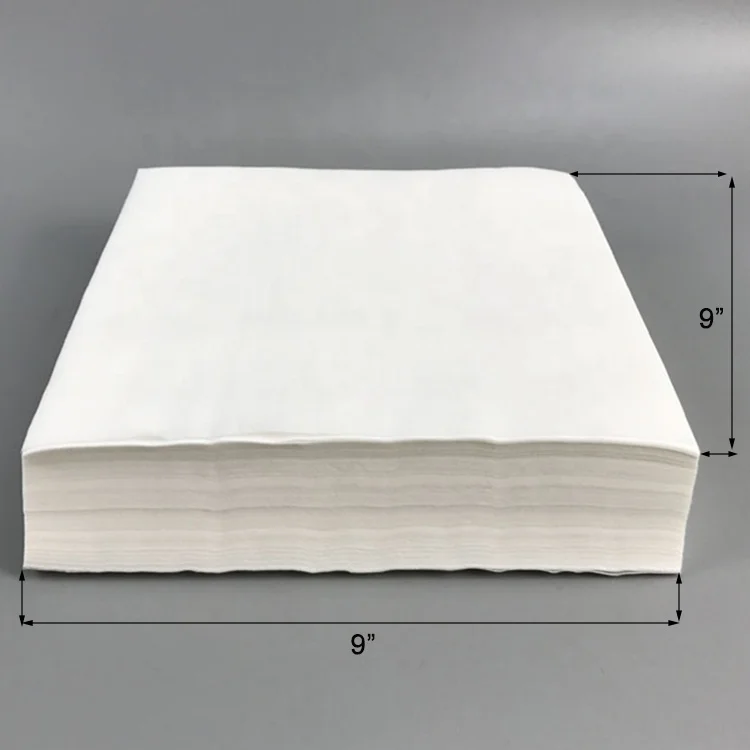 Disposable Industrial Cleaning 56gsm Nonwoven Cellulose Polyester 0609 Cleanroom Paper Wipes