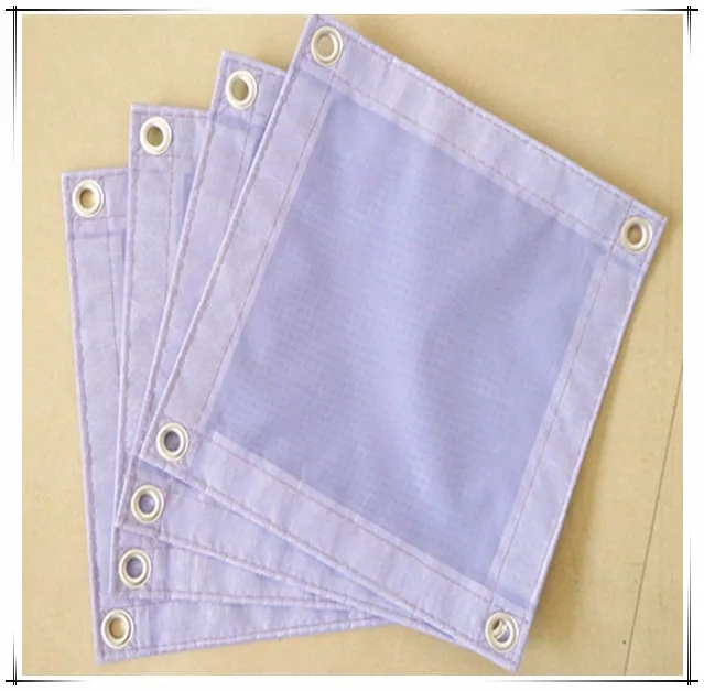 
130g white 1.8*5.1m Thailand fireproof pvc mesh sheet 