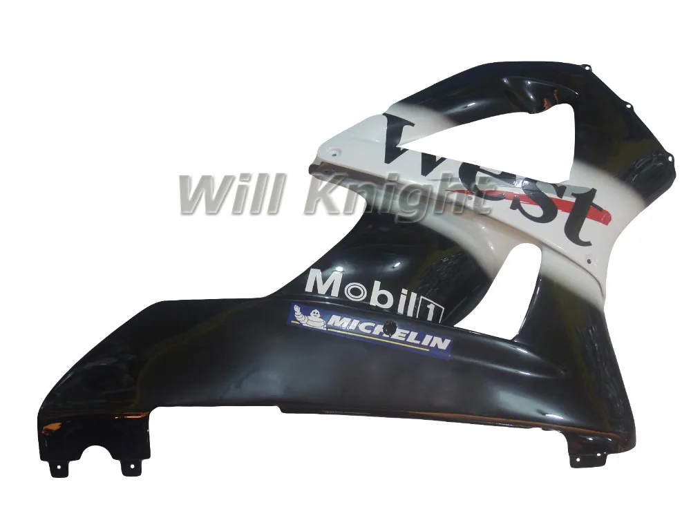 Body Frame for CBR929 2000 2001 CBR900 929 Black White West Edition Fairing Kit