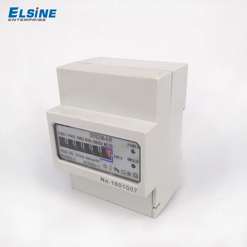 Быстрое изготовление elsine DDS238-4 R, с переключением между дальним и фазы, три провода счетчика энергии 10(100)