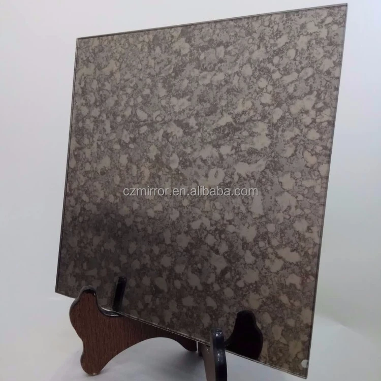 Factory prices antique mirror glass tiles bronze tinted mirror glass wall mirror decorative