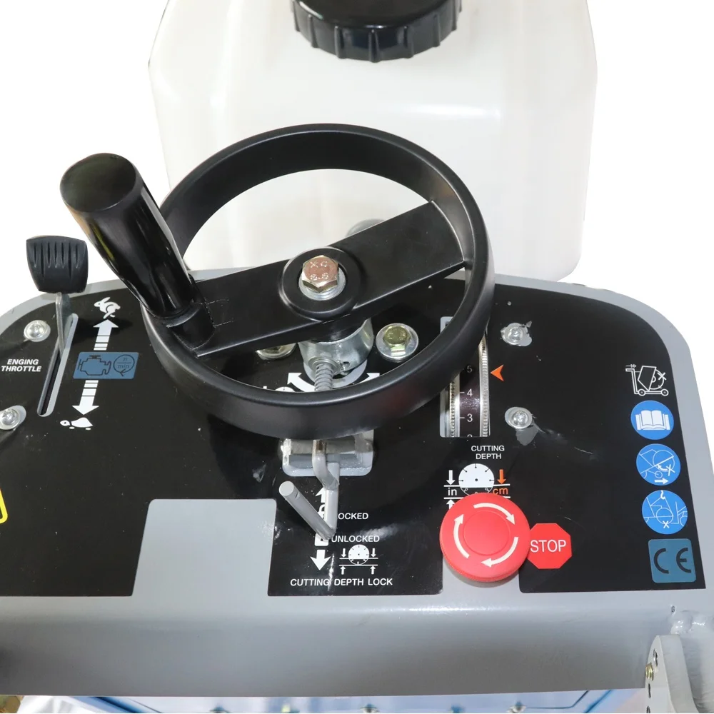 Gasoline Honda 13hp concrete floor cutter with cutting depth 180mm