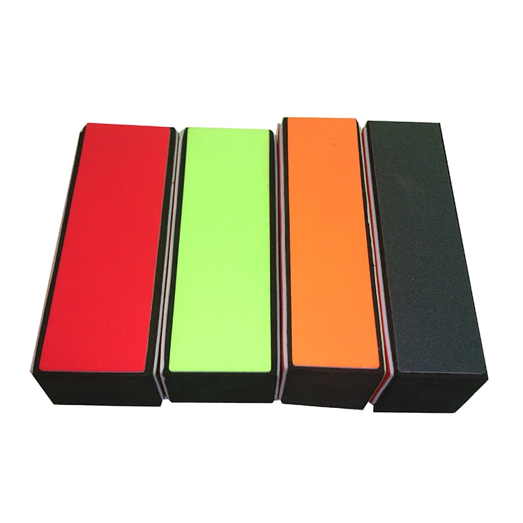 2019 Hot sale Blue White And Grey 3 Way Nail Buffer