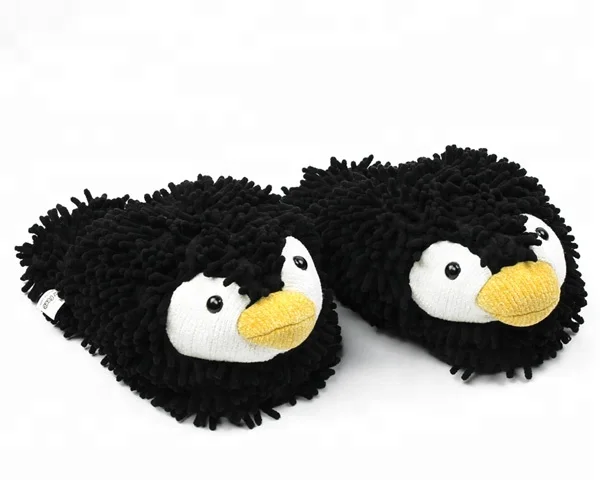 new Home Fuzzy cute cat plush custom stuffed animal slippers for women unicorn frog duck plush slippers with animal head