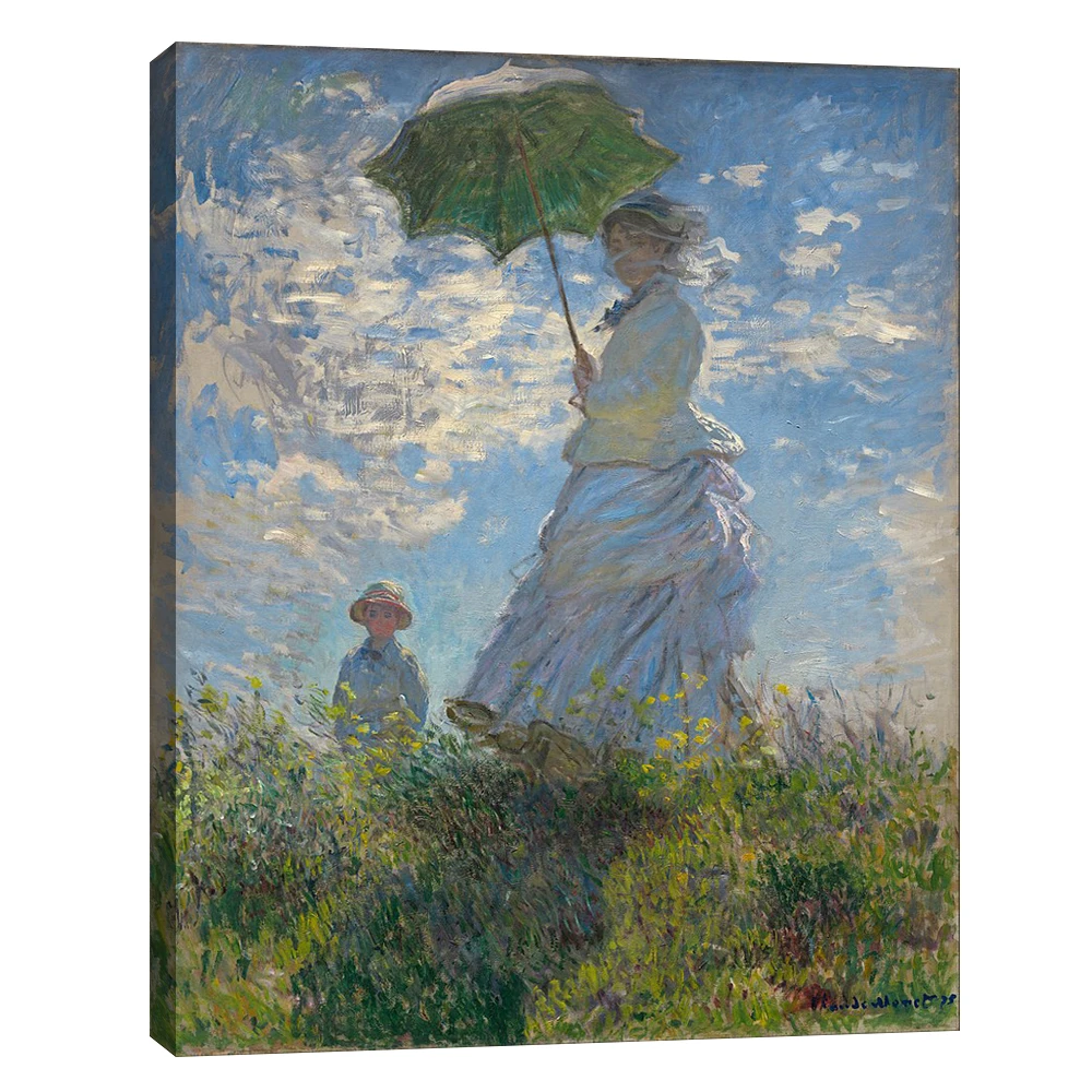 Индивидуальный дизайн, картина маслом Клода Моне в рамке