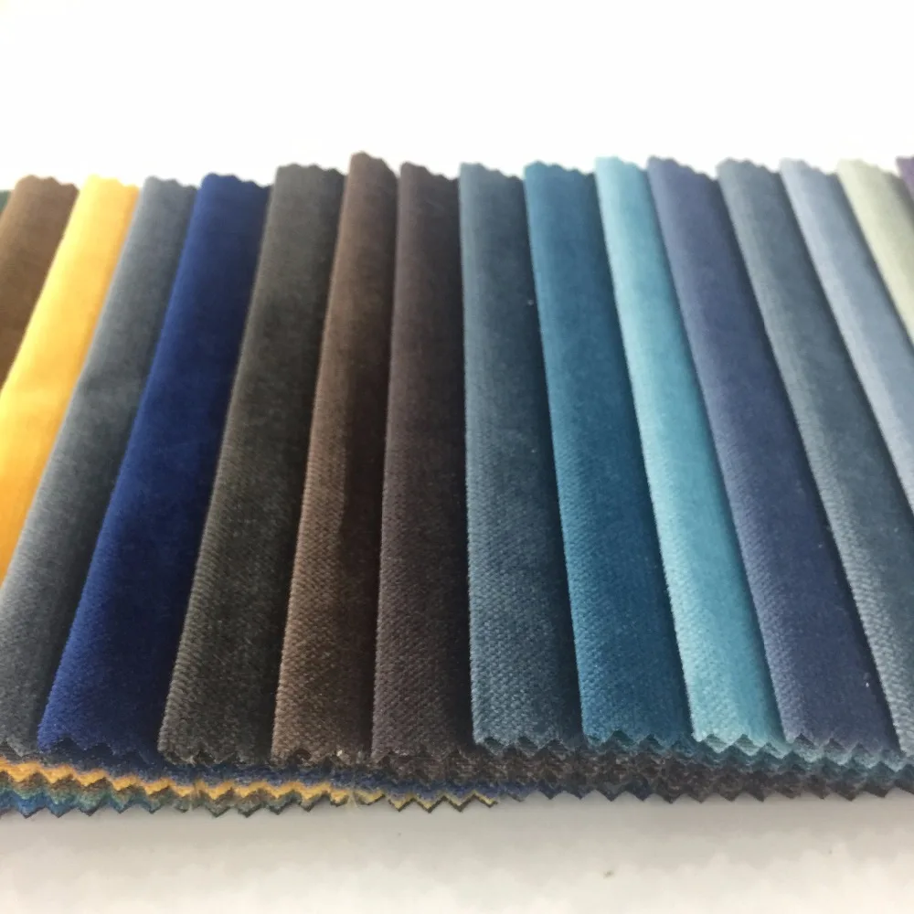 100% Polyester Shining Korean Crushed Velvet Fabric For Home Textile Garment Sofa