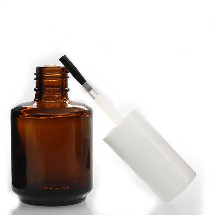 
customizable 5ml 8ml 10ml 15ml amber nail polish glass bottle 