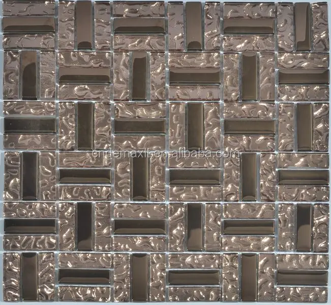 Premium Colorful 3D Bamboo Glass Mosaic Style Selections Tile