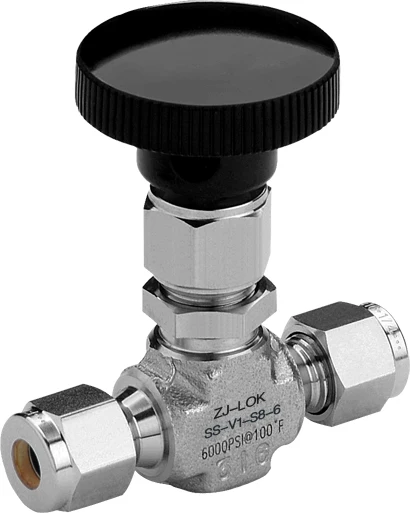 needle valve 3000psi compression end 1/4 OD needle valve swagelok type