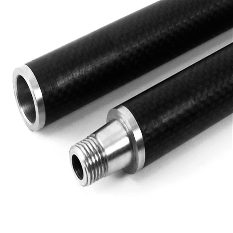 Простая алюминиевая трубка из углеродного волокна 3k