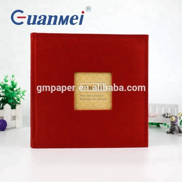 Fanny 4x6 photo album Book bound paper slip in colorful photo albums for 200 photos wholesale fabric cover 4r scrapbook albums