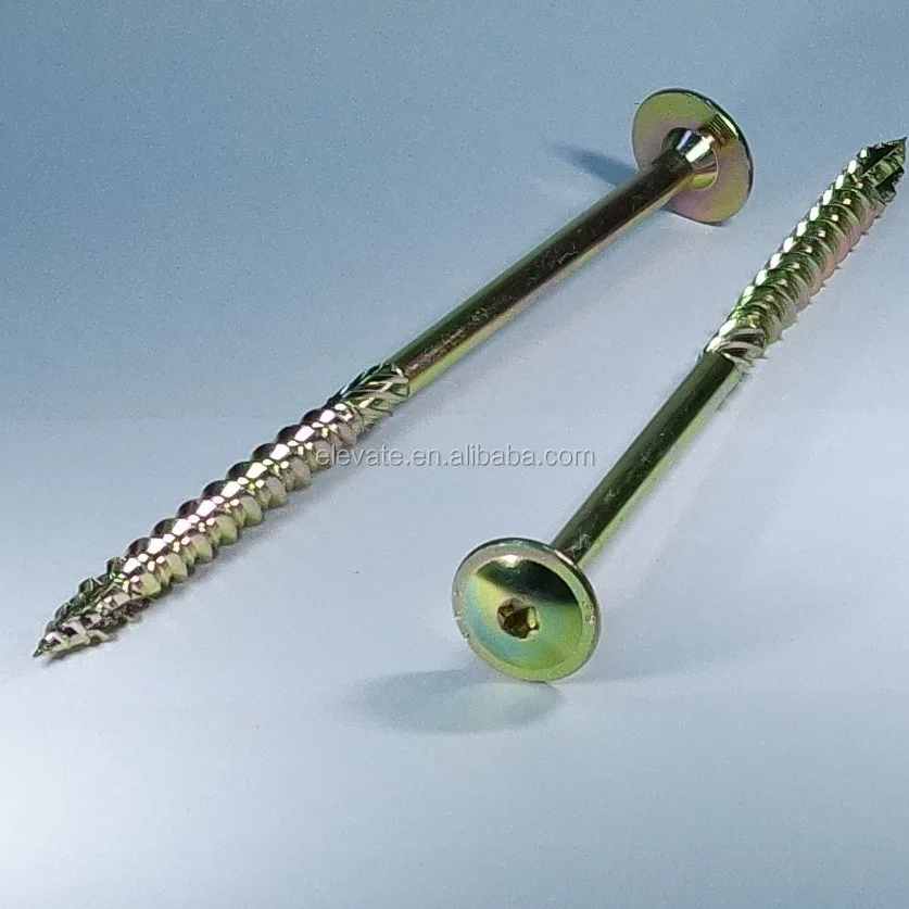 Wafer Round Washer Head Torx Drive Serration Shank one thread Notch Type-17 Point Timber Screw