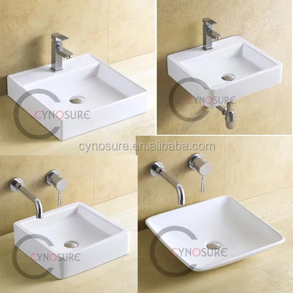 Wholesale Wash Basin Factory High Quality White Above Counter Top Sink Bathroom Sink Cheap Ceramic Art Wash Hand Basin