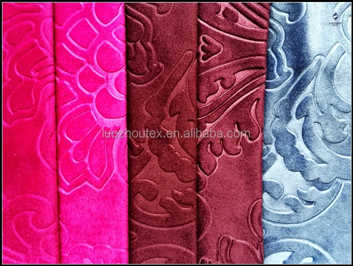  Бархатная ткань с 3D тиснением