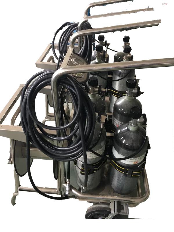 
FANGZHAN wheeled breathing apparatus with a long tube CGKH-2 6.8L cylinder for fire fighters 