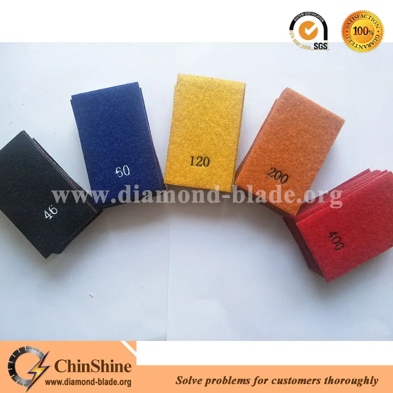 Flexible diamond polishing sheet fit hand polishing pads for marble, glass and ceramic