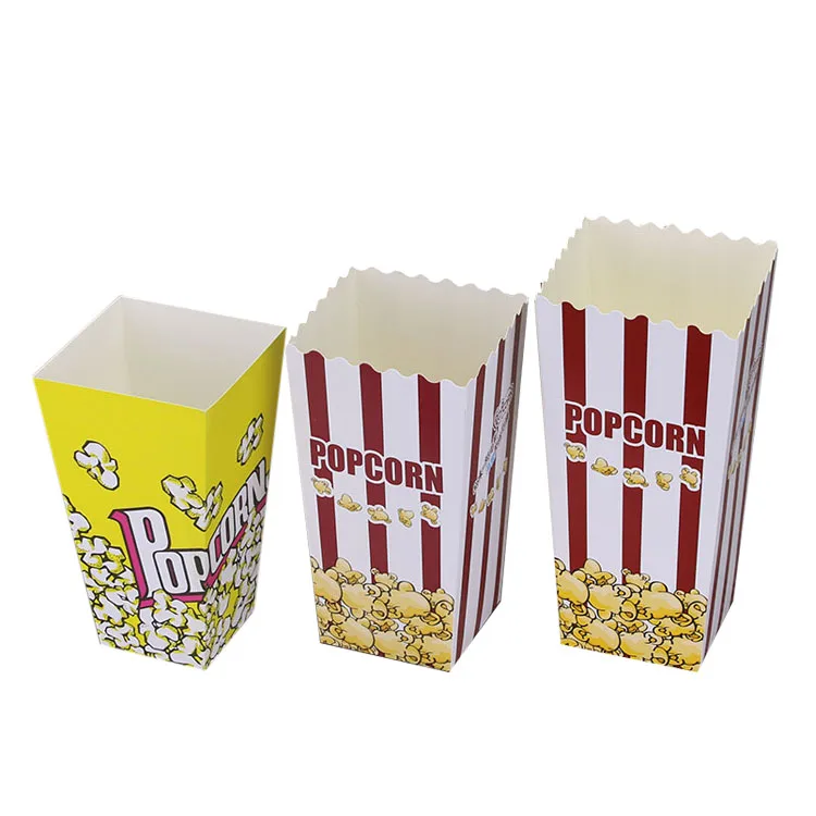 Factory directly standard yellow color custom print paper packaging wholesale microwave popcorn bags