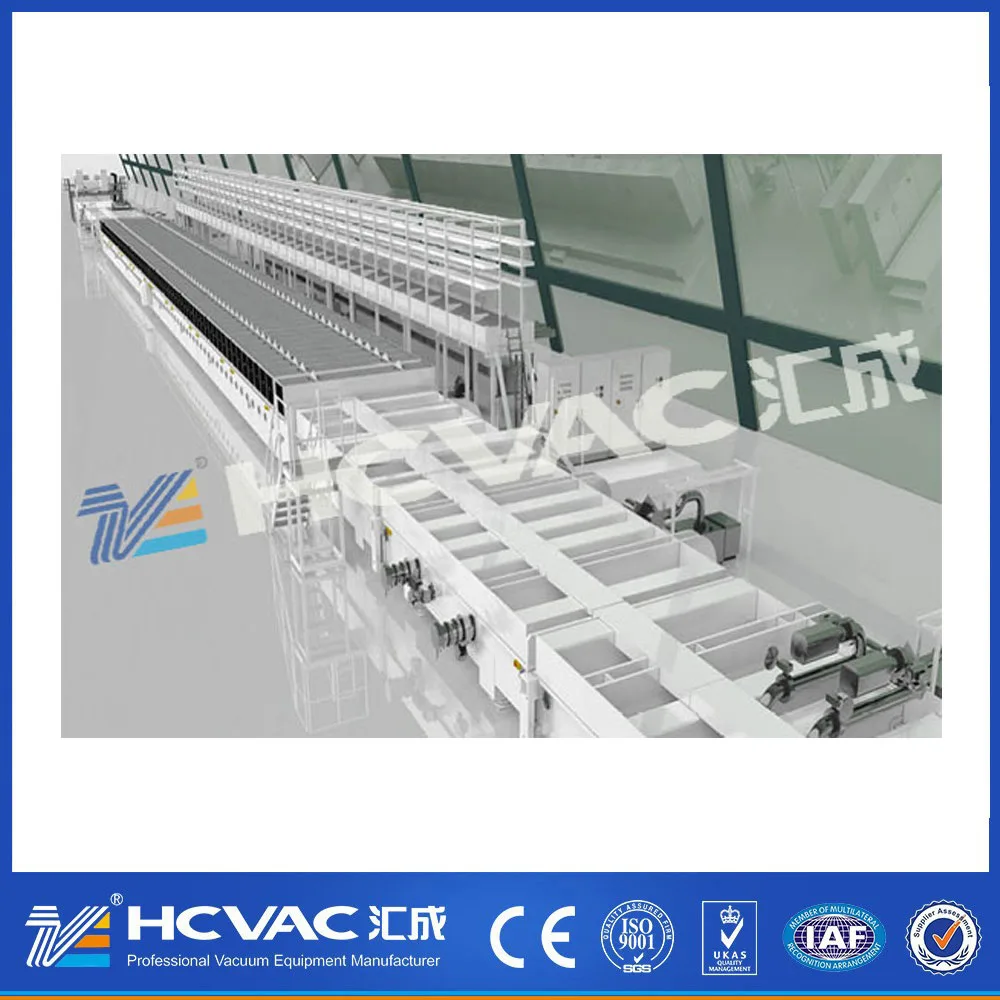 Horizontal magnetron sputter coating system CIGS Thin-film photovoltaics Large area glass coating system
