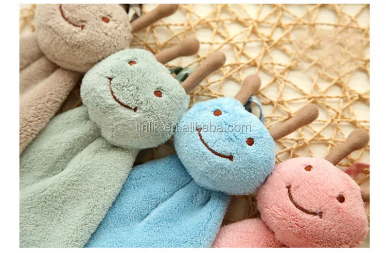 100% Microfiber Cartoon Head Hanging Hand Towel Promotions Drying Towel