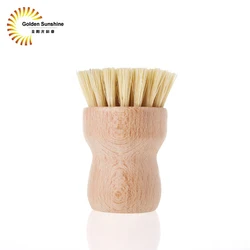 Special Shape Kitchen Dish Cleaning Brush Bamboo Dish Brush