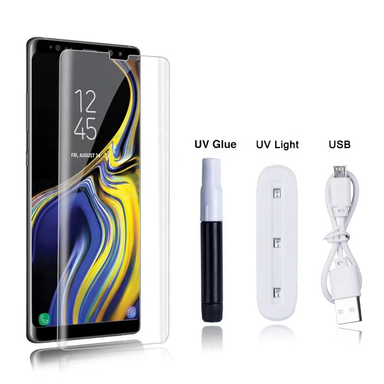 
LITO 3D Full Glue UV Glass for Samsung Galaxy Note 9, UV Glass Glue Note 9 Tempered Glass Screen Protector 