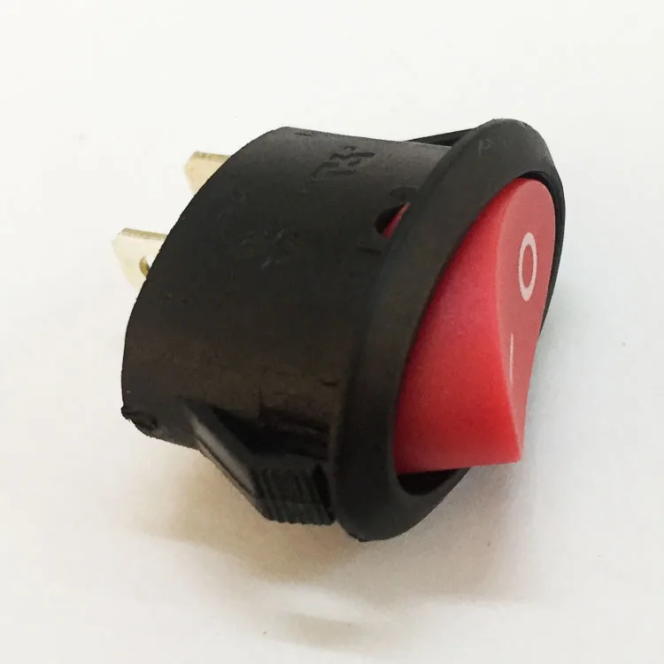 Towei switch supplier 13A~120V 6A~250V 10(4)A~125V T105 2 pin dual oval ON OFF red rocker switch for air cooler