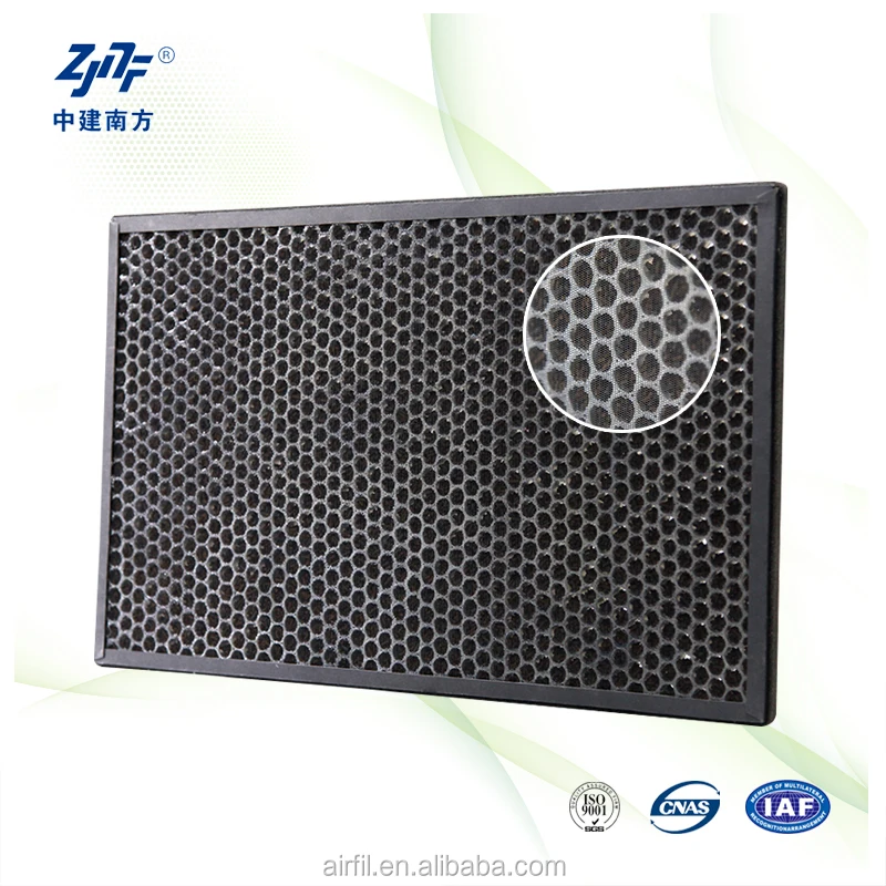 ZJNF Plastic Paper Honeycomb Coconut Shell Active Carbon Filter for industry factory