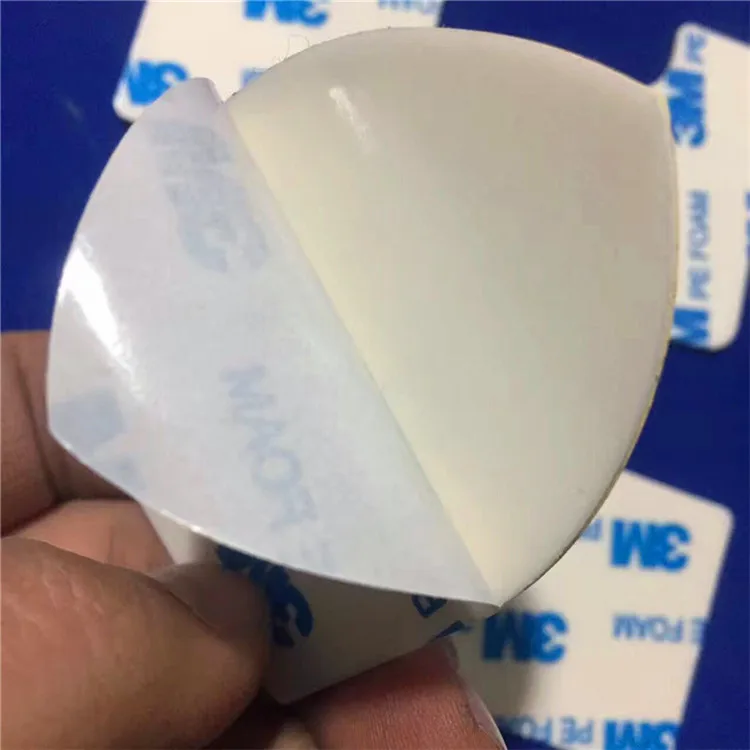 Deson die cut 3m round white black antislip EPDM EVA sponge rubber sheet one face 1MM Square pad