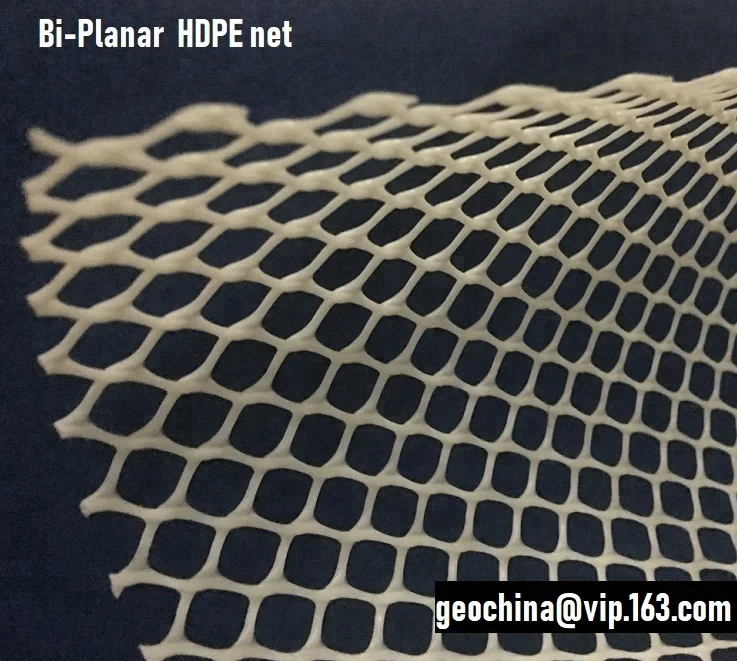 bi planar geonet 2-diamentional drainage hdpe net extrusion plastic net