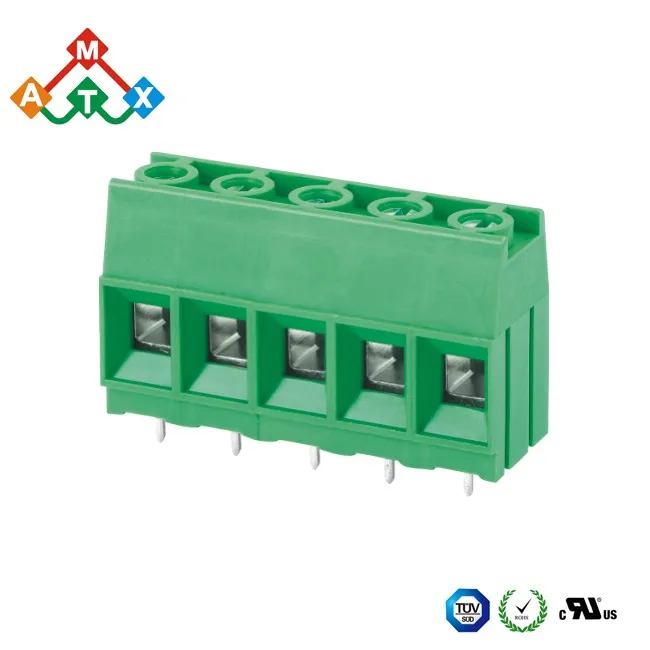 5.0mm DEGSON 103 green rising clamp terminal blocks