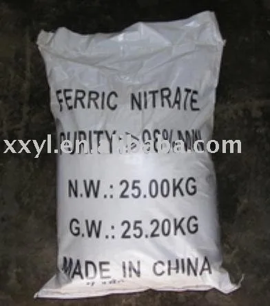Factory supply 99% Ferric Nitrate in high purity, Iron Nitrate,nonahydrate,(Fe(NO3)3.9H2O) CAS#7782-61-8