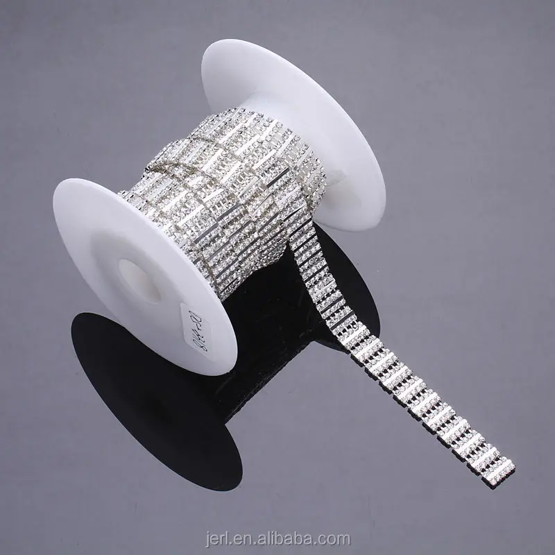 
High quality crystal rhinestone ,clear rhinestone trim mesh wholesale for garment/bags/shose accessories 