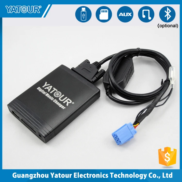 
with aux mp3/sd card/usb peugeot/citroen clarion radio cd changer 