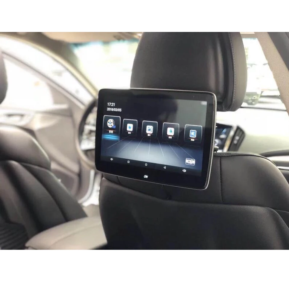 Car Seat Monitor TV for Mercedes-benz R S Class Original UI 1:1 Design AV Input Support Connect Car Front Screen One Pair