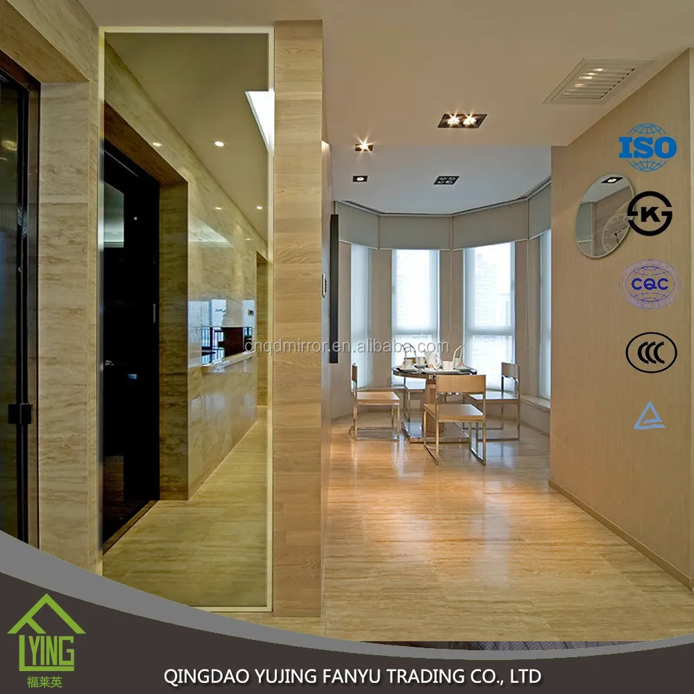 Wholesale 1.8mm 2.7mm 3mm 4mm 5mm 6mm silver mirror with high quality for home decoration.